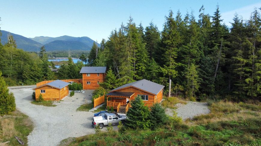 mountains and homes in BC