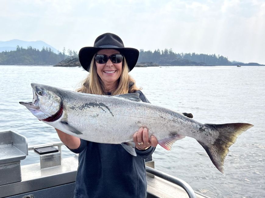 women with fish