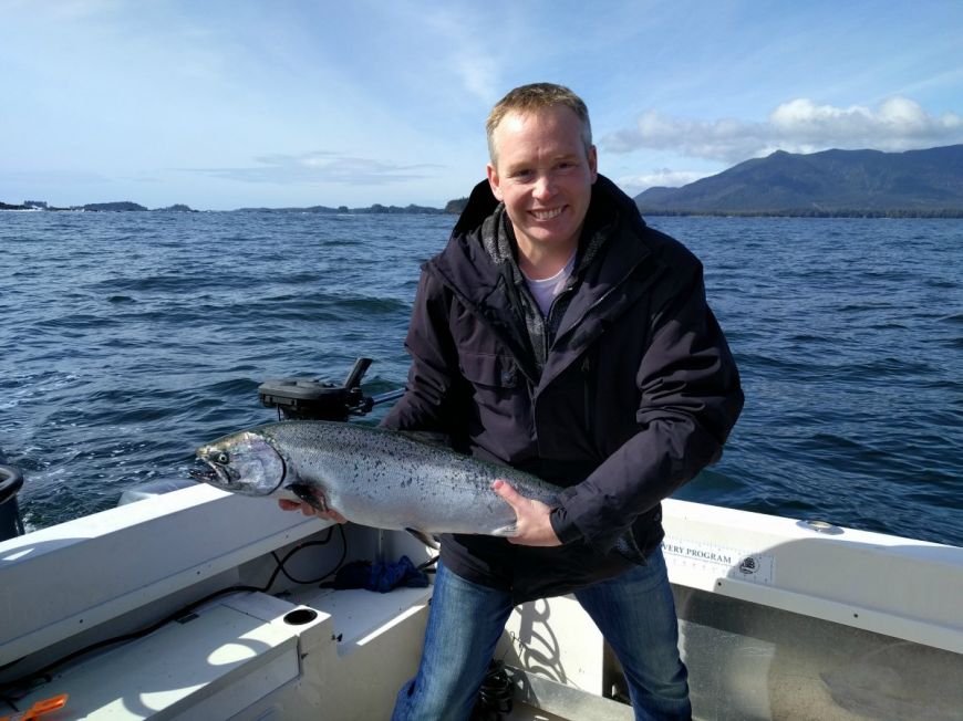 salmon fishing Vancouver island