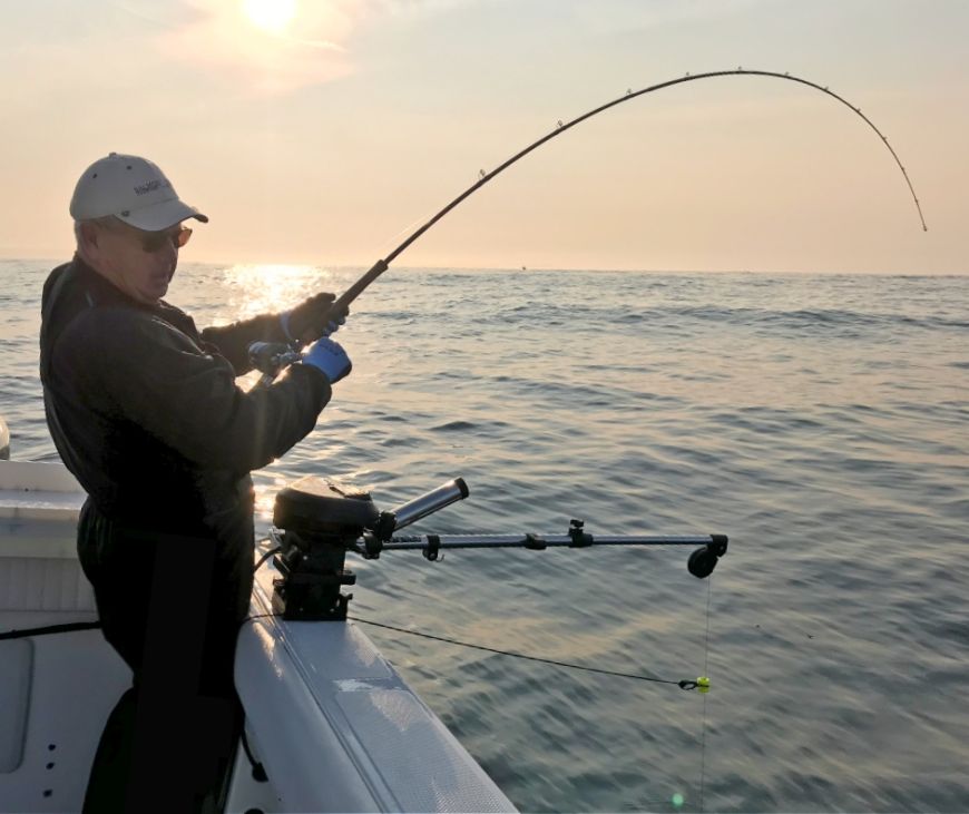 fishing in sea