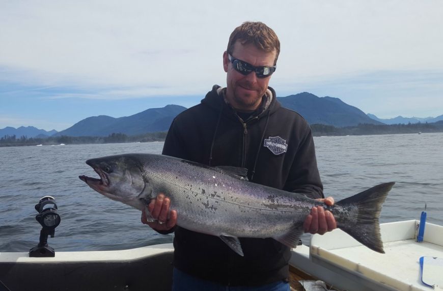 salmon fishing Vancouver island